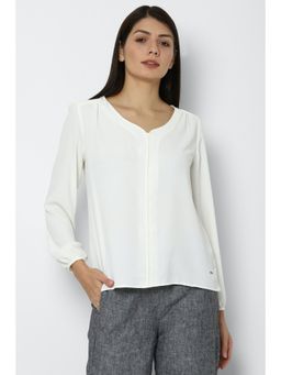 Allen Solly - White Solid Top