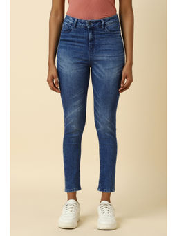 Allen Solly - Women Blue Skinny Fit Mid Wash Jeans
