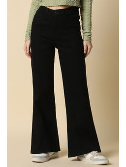 Allen Solly - Women Black Bootcut Fit Dark Wash Jeans