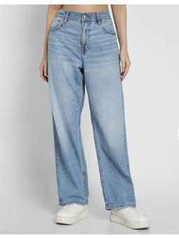 American Eagle - Women Blue Strigid Low-Rise Ex-Boyfriend Jeans