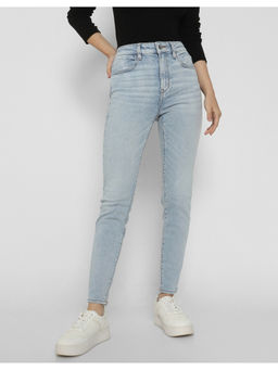 American Eagle - Women Blue Next Level High-Waisted Jeans