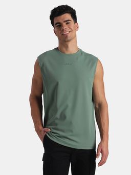 Jockey - 9929 Men Microfiber Oversized Tank Top With Stayfresh Treatment-Green