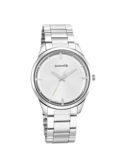 Sonata - IAF 7146SM01 White Dial Analog watch for Men