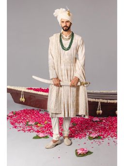 KALPRAAG - Nawab Ivory Sherwani Set