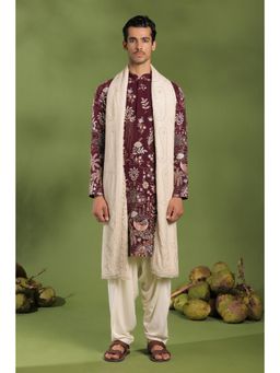 KALPRAAG - Vidyut Maroon Kurta & Salwar with Dupatta