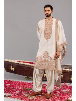 KALPRAAG - Chaar Kadam Cream Kurta & Pant with Dupatta