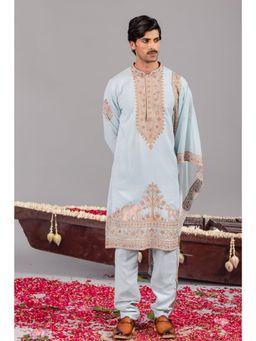KALPRAAG - Chaar Kadam Blue Kurta & Pant with Dupatta