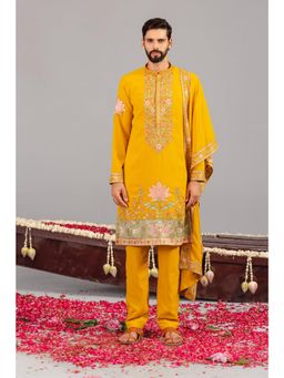 KALPRAAG - Royal Darbar Haldi Yellow Kurta & Pant with Dupatta