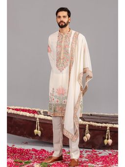 KALPRAAG - Royal Darbar Ivory Kurta & Pant with Dupatta