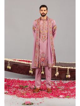 KALPRAAG - Deer Garden Purple Kurta & Pant with Dupatta