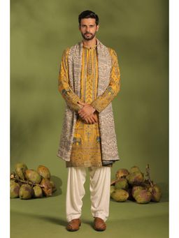 KALPRAAG - Mantrin Haldi Yellow Kurta & Salwar with Dupatta
