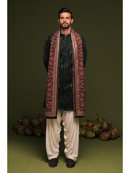 KALPRAAG - Vaidya Bottle Green Kurta & Salwar with Dupatta