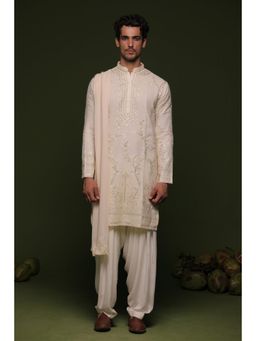 KALPRAAG - Marut Ivory Kurta with Salwar & Dupatta