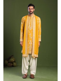 KALPRAAG - Ishaan Haldi Yellow Kurta & Salwar with Dupatta