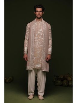 KALPRAAG - Vritra Beige Kurta with Salwar & Dupatta