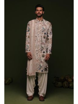 KALPRAAG - Kubera Ivory Kurta with Salwar & Dupatta