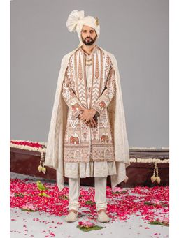 KALPRAAG - Hathimahal Ivory Sherwani Set