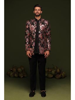 KALPRAAG - Agam Black Jodhpuri with Shirt & Pant