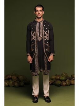 KALPRAAG - Nirbhik Black Jacket, Kurta with Pant & Dupatta