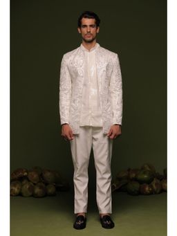 KALPRAAG - Indra Off White Jodhpuri with Shirt & Pant