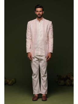 KALPRAAG - Varuna White Jodhpuri with Short Shirt & Pant