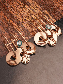 Suhani Pittie - Punk City Crystal Gold Ear Cuffs