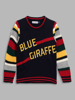Blue Giraffe - Boys Multi-Color Striped Style Sweater