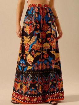 KOTTY - Women's Multi-Colour Floral Print High Waist Trouser