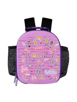 Smily Kiddos - Eva Pre School Backpack Flamingo Theme Purple (3-4 Years)