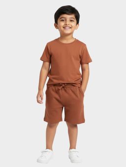 Orange Sugar - Kids Unisex Cotton Brown Set