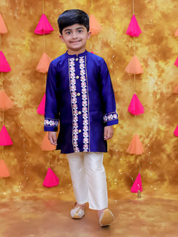 KID1 - Rose Bliss Sherwani and Pyjama (Set of 2)