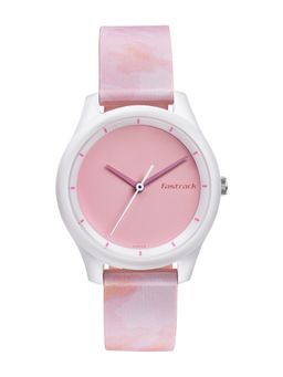 Fastrack - Tees Tie & Dye 68023Pp10 Pink Dial Analog Watch For Women