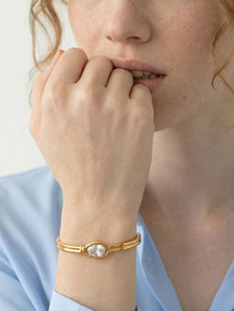 Palmonas - Crystal Accent Adjustable Cuff for Women