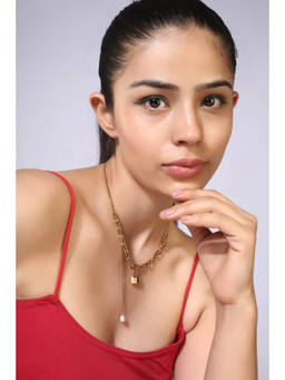 MINJI AND CO. - Gold Plated Adjustable Necklace