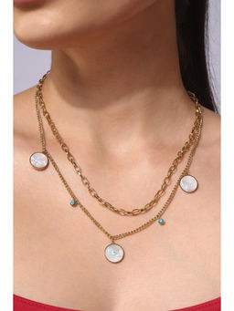 MINJI AND CO. - Gold Plated Pearl Adjustable Necklace