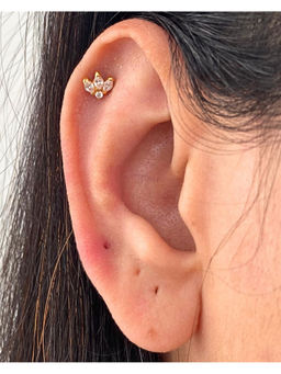 Boldiful - Marquise 18k Gold Vermeil Plated 5A Cubic Zirconia Helix Ear Cuff
