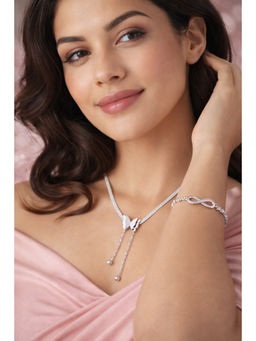 Jazz and Sizzle - Sterling silver butterfly Adjustable Jewellery Set
