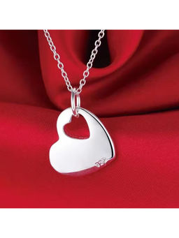 Jazz and Sizzle - Sterling Temperament Soft Heart Zircon necklace