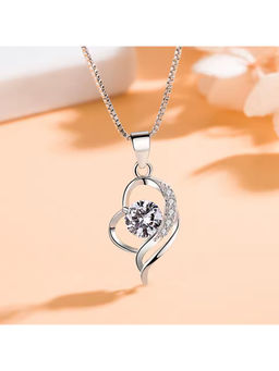 Jazz and Sizzle - Sterling heart-shaped zircon Necklace for women
