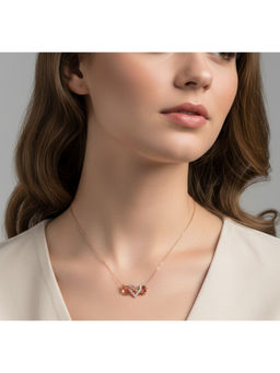 Jazz and Sizzle - Womens Anti-Tarnish Stainless Steel Rose Gold Plated Necklace