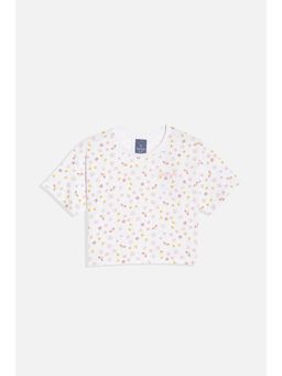Allen Solly - Girls White Printed Casual T-Shirt