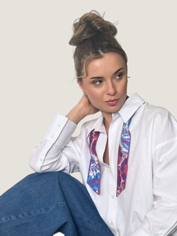 Waraq - Neon Bloom Mini Scarf