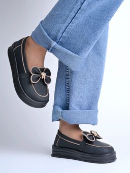 HVNLY by Shoetopia - Women Chic Bow-Accent Platform Heels