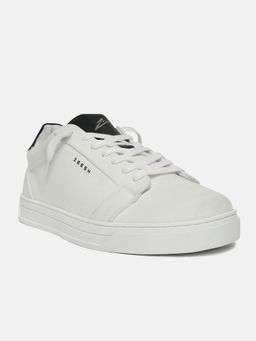 ZEESH - Men White CHALK LINE Sneakers