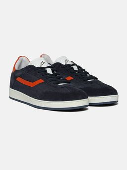 ZEESH - Men Navy Blue SUNBURST Sneakers