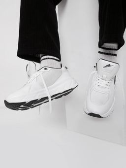 ZEESH - Men White LIGHTSPEED Sneakers