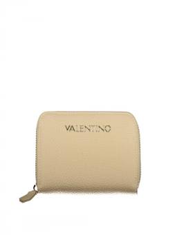 Mario Valentino - Beige Logo Zip Around Wallet