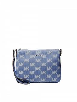 Michael Kors - Blue Jet Set Jacquard Signature Wristlet
