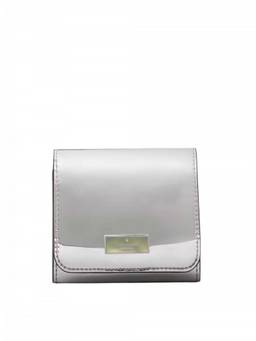 Kate Spade - Silver Metallic Solid Zip Wallet