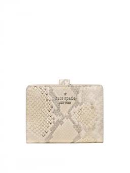 Kate Spade - Beige Animal Print Bifold Wallet
